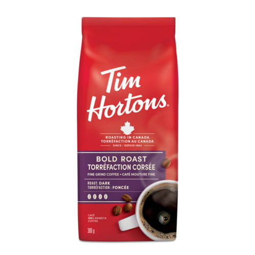 Tim Hortons Ground Coffee Bold Roast Dark 300 g