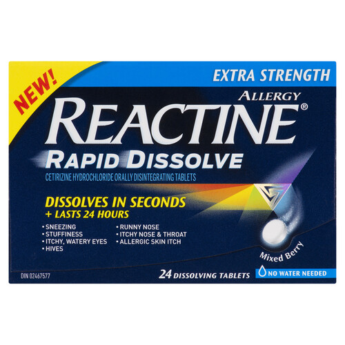 Reactine Extra Strength 24 Dissolving Tablets