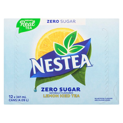 Nestea Zero Sugar Iced Tea Lemon 12 x 341 ml (cans)