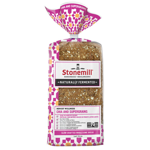 The Stonemill Bakehouse Bread Honest Wellness Chia And Supergrains 454 g