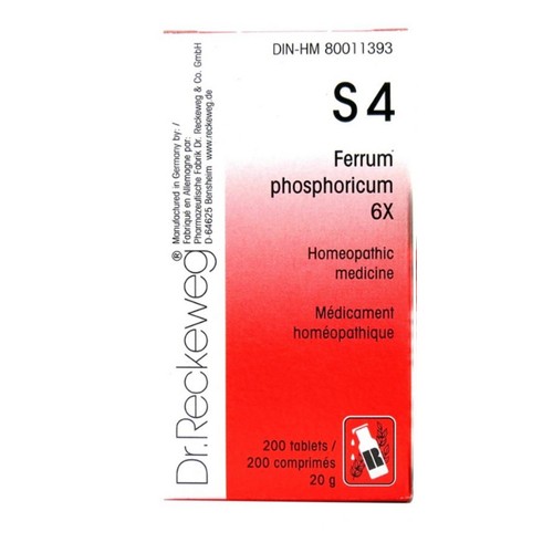 Dr Reckeweg  S4 Ferrum Phosphorica Homeopathic Medicine 200 EA