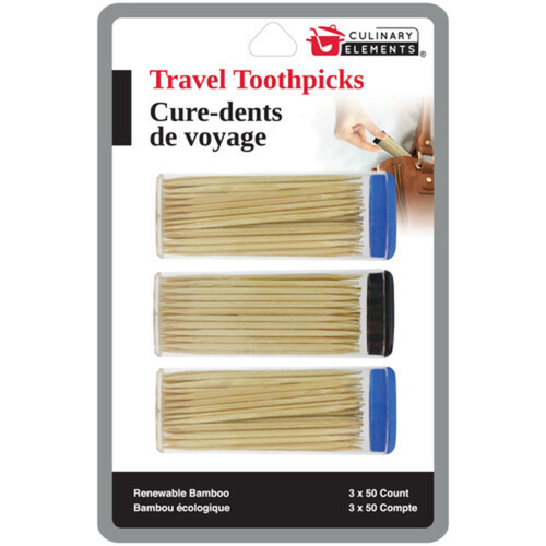 Culinary Elements Travel Toothpicks 3 x 50 Count