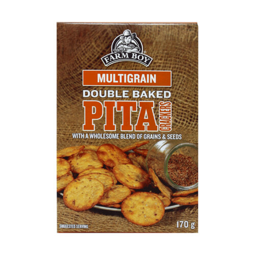 Farm Boy Double Baked Pita Crackers Multigrain 170 g