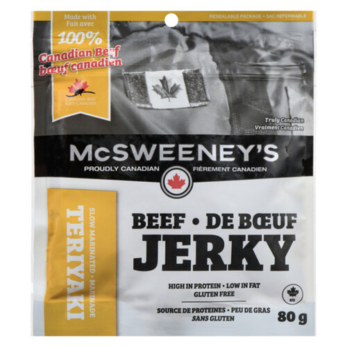 McSweenys Gluten-Free Jerky Teriyaki Beef 80 g