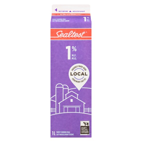 Sealtest 1% Milk Partly Skimmed  1 L