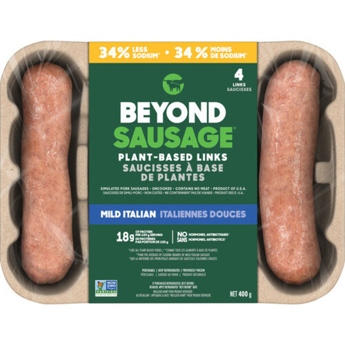 Beyond Meat Plant Based Frozen Sausage Mild Italian 400 g