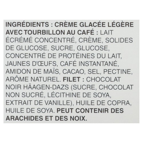 Häagen-Dazs Divine Ice Cream Bars Coffee Swirl 216 ml