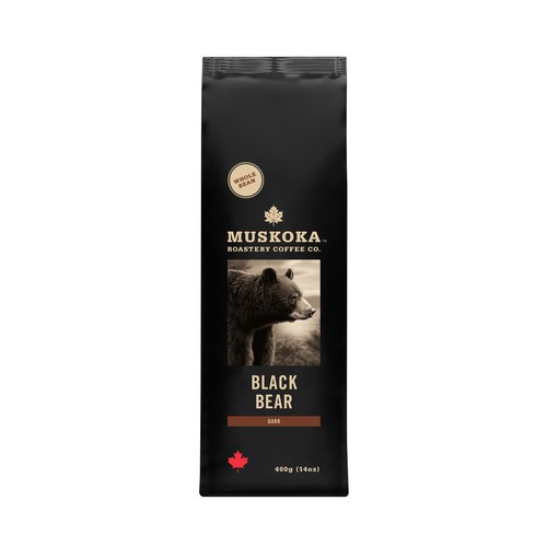 Muskoka Roastery Black Bear Whole Bean Coffee 400 g