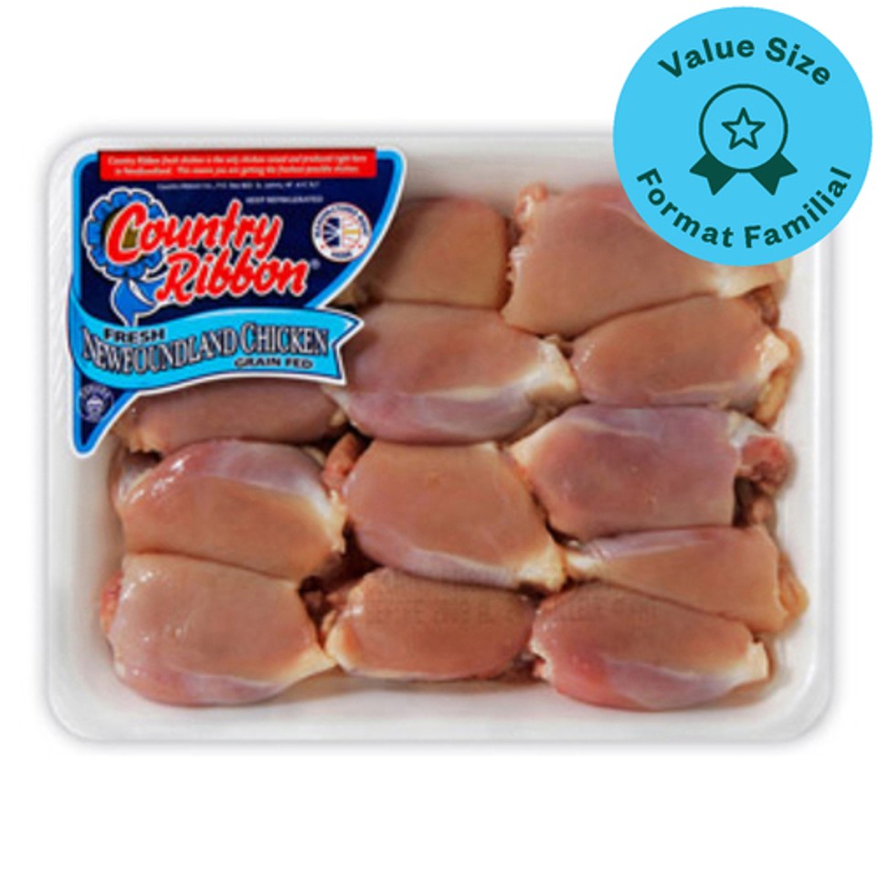 Country Ribbon Country Ribbon Chicken Thigh Boneless Skinless Family Size - Voilà ...
