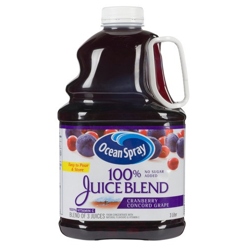 Ocean Spray 100% Juice Cranberry & Concord Grape 3 L