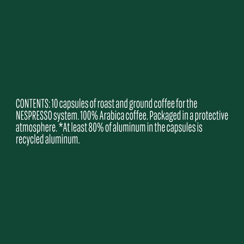 Starbucks Nespresso Coffee Pods Blonde Espresso Roast 10 Capsules 53 g