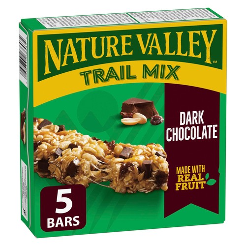 Nature Valley Chewy Trail Mix Granola Bars Dark Chocolate 5 Count 175 g