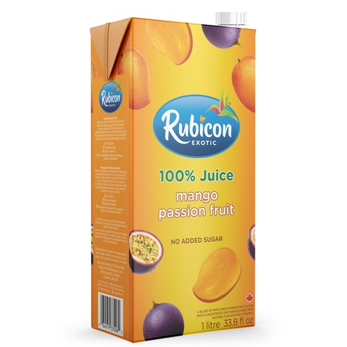 Rubicon 100% Juice Mango Passion Fruit 1 L