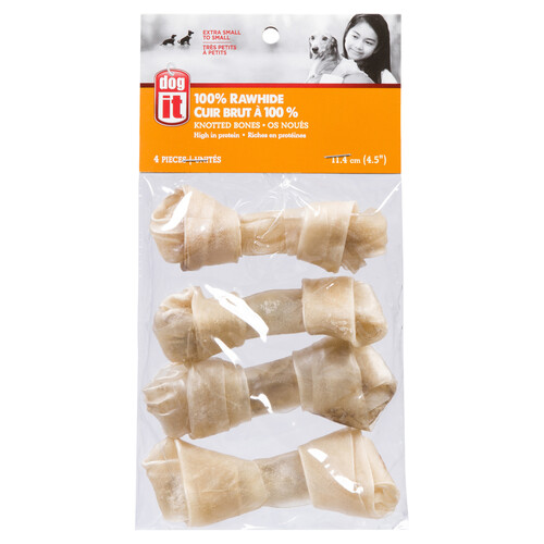 Knotted rawhide bones for dogs sale