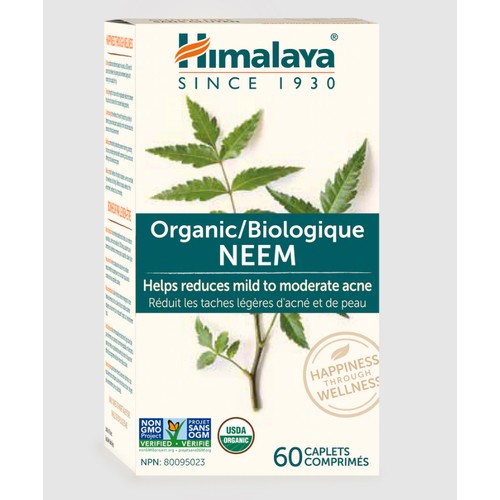 Himalaya Herbal Healthcare Neem Organic Caplets Vitamin 60 EA