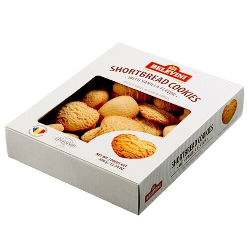 Belevini Shortbread Cookies Love Heart Vanilla 350 g