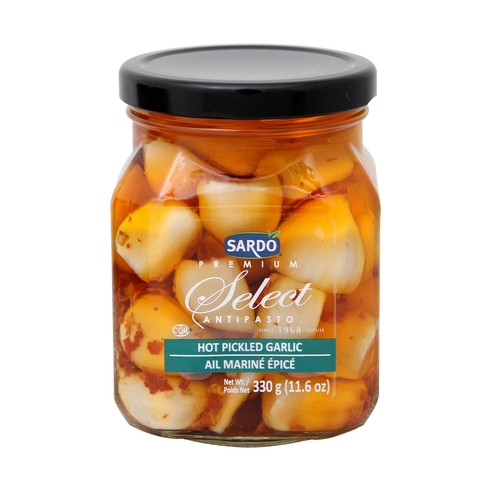 Sardo Hot Pickled Garlic 375 ml