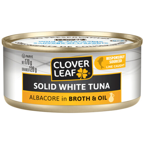 Clover Leaf Solid White Tuna Albacore In Broth & Oil 170 g