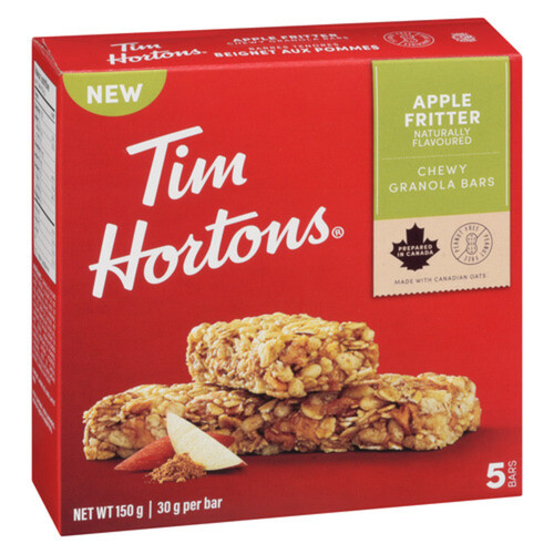 Tim Hortons Nut Free Chewy Granola Bars Apple Fritter 5 x 150 g