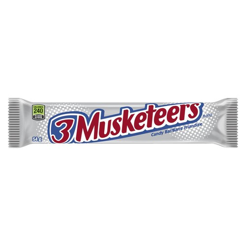 3 Musketeers Chocolate Nougat Candy Bar Full Size Bar 54 g
