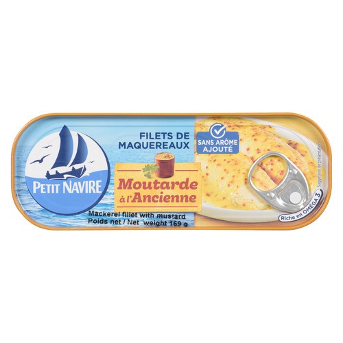 Petit Navire Mackerel Fillets with Mustard 169 g