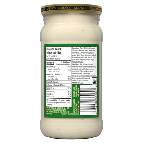 Classico Pasta Sauce Mushroom Alfredo 410 ml