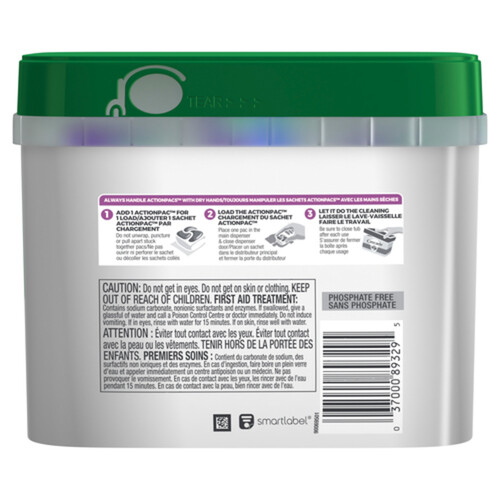 Cascade Platinum Dishwasher Detergent Fresh Scent 60 Action Pacs 