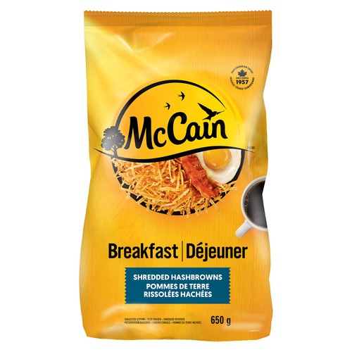 McCain Frozen Shredded Hashbrowns 650 g