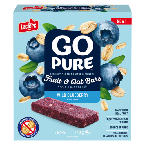 Go Pure Fruit Oat Bar Wild Blueberry 140 g