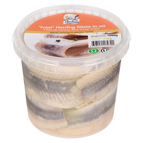 Baltic Gifts Ivasi Herring Fillet In Oil 1 kg