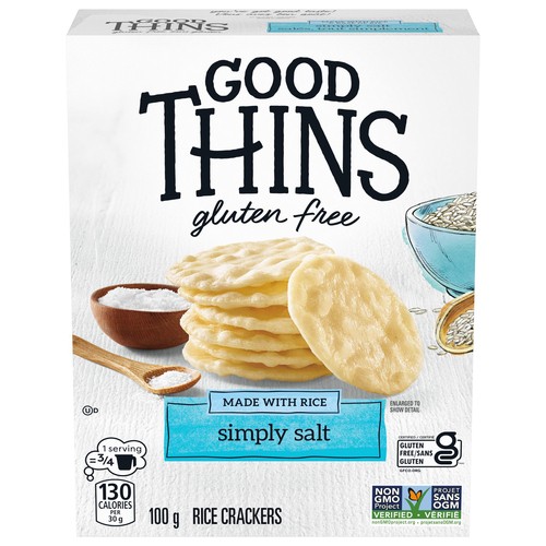 Christie Good Thins Gluten-Free Good Thins Rice Crackers Simply Salt 100 g
