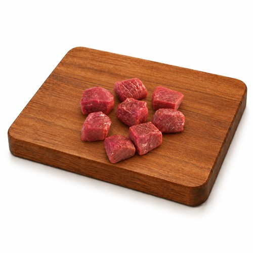 Beef Hip Cubes 