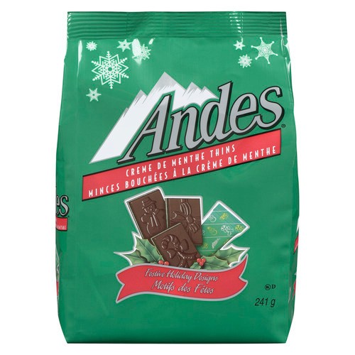 Andes Dark Chocolate Mints Stand Up Bag 241 g