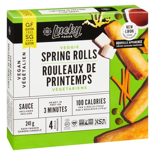 Lucky Gluten-Free Frozen Spring Rolls Veggie Original 241 g