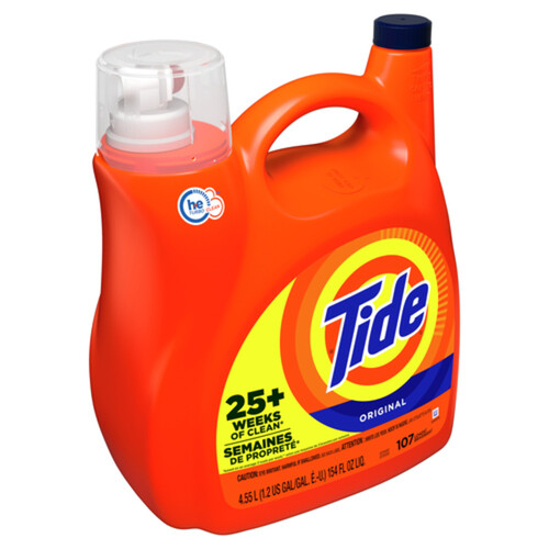 Tide Liquid Laundry Detergent HE Original 107 Load 4.55 L