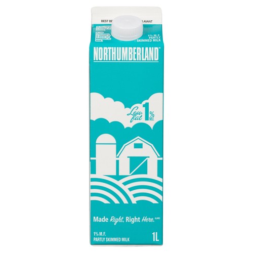 Northumberland 1% Milk Partly Skimmed 1 L