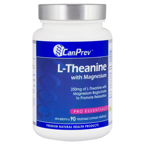 CanPrev L-Theanine With Magnesium Vegetable Capsules 90 Count