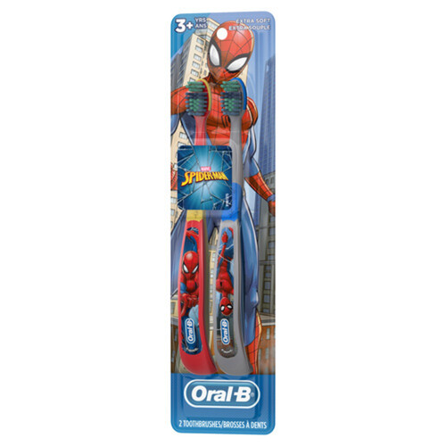 Oral-B Kids Manual Toothbrush Marvel Spiderman Soft Children 3+ 2 Pack