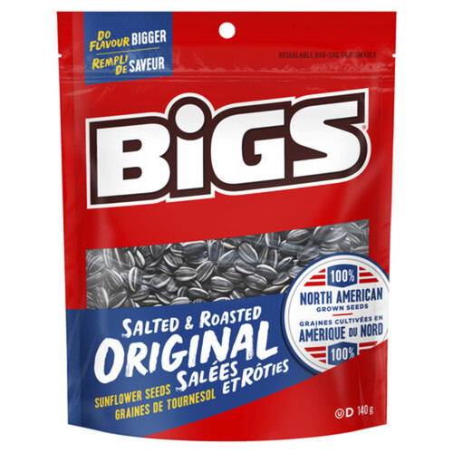 Bigs Organic Roasted Sunflower Seeds 140 g