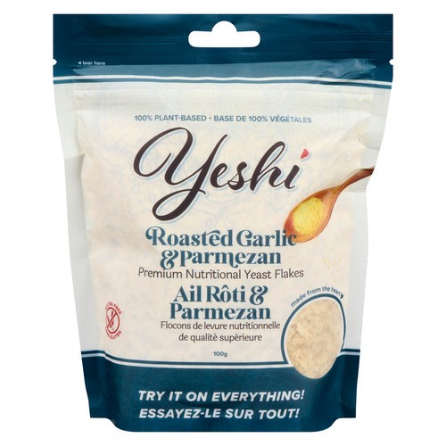 Yeshi Premium Nutritional Yeast Flakes Roasted Garlic & Parmezan 100 g