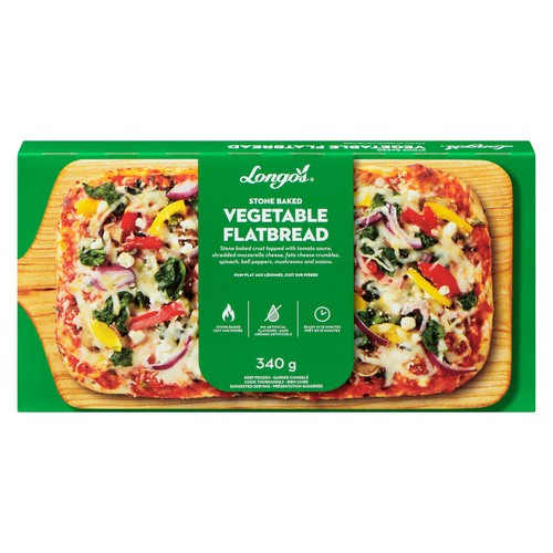Longo's Frozen Flatbread Vegetable Stone Baked 340 g