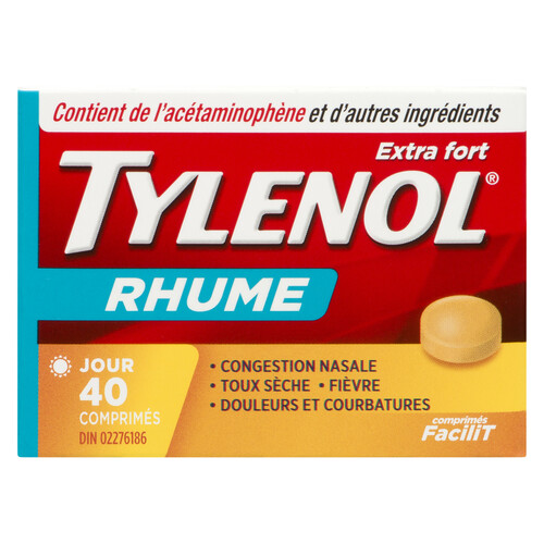 Tylenol Cold Tablets Extra Strength Daytime 40 EA