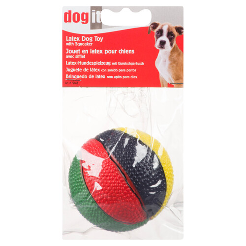 Dogit Latex Squeaker Ball Dog Toy 1 Pack