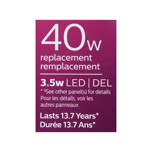 Philips Light Bulb LED 40W Soft White 2 EA