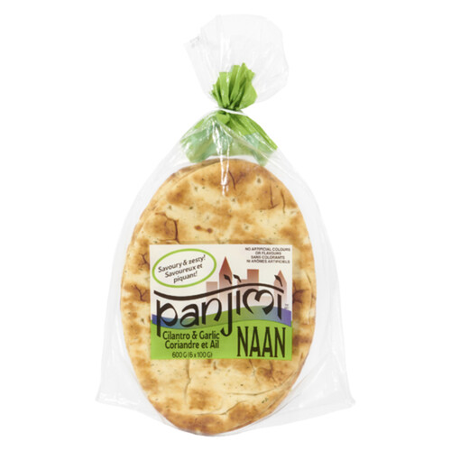 Panjimi Naan Cilantro & Garlic 600 g (frozen)