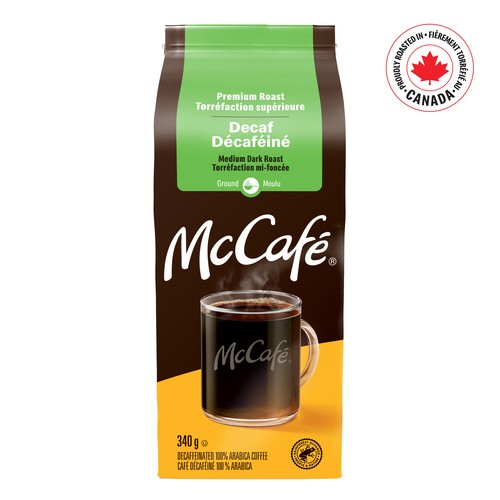 McCafé Decaffeinated Ground Coffee Premium Roast 340 g