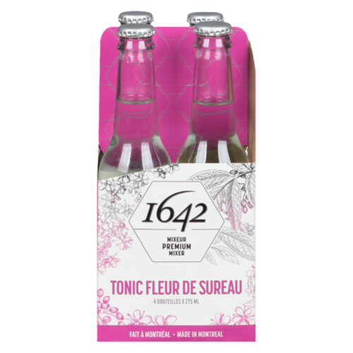 1642 Sparkling Beverage Elderflower Tonic 4 x 275 ml