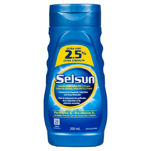 Selsun Blue Shampoo Extra Strength 2.5% USP 200 ml