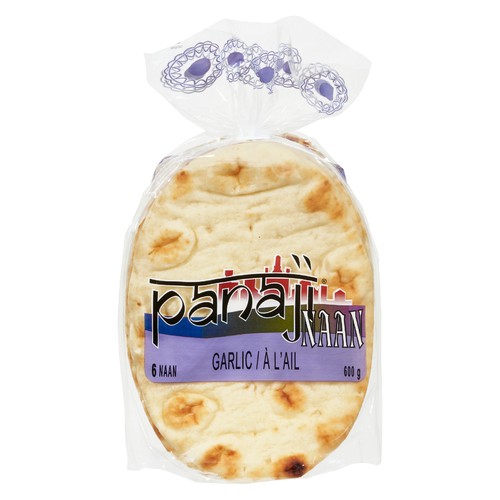 Panaji Naan Garlic 6 Count 600 g (frozen)