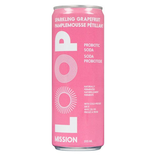 Loop Probiotic Soda Sparkling Grapefruit 355 ml (can)